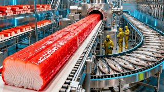 Di Dalam Pabrik Stik Kepiting Surimi 🦀❌ Bagaimana Jutaan Produk Dibuat Tanpa Kepiting Asli