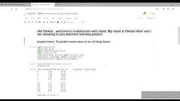Marks prediction using Machine Learning.