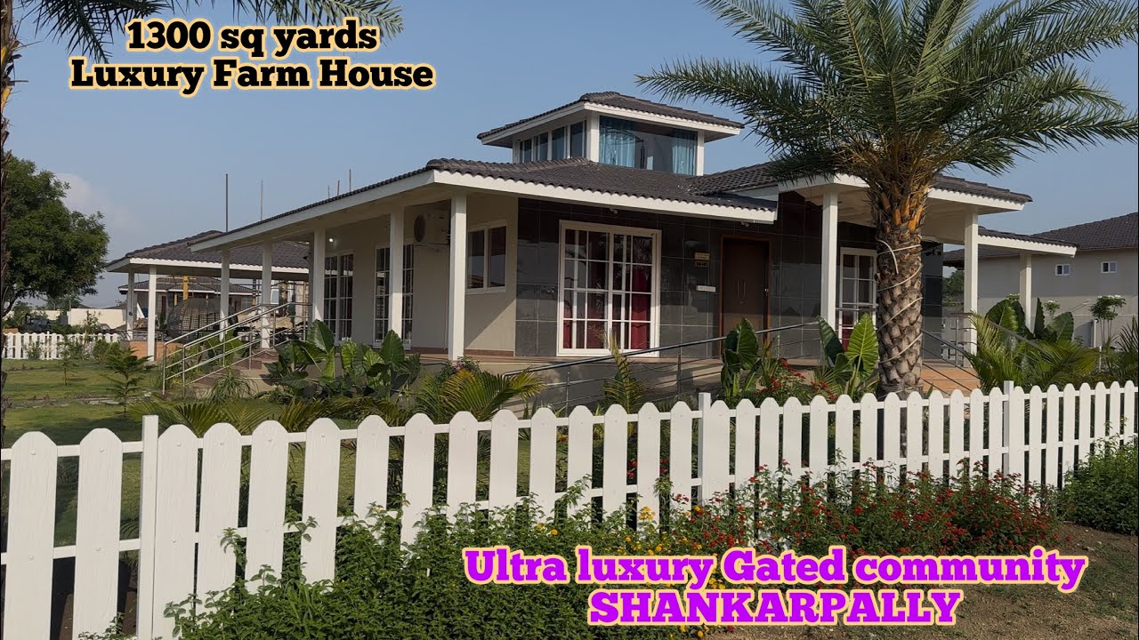 || 600-1300 sq yards || Gated community Farm house for sale in Shankarpally, Hyderabad