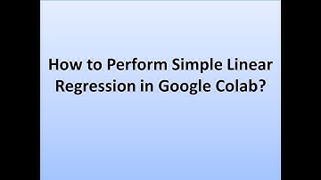 Lec 20 : How to write a python code of Simple Linear Regression on Google Colab?| Intro to ML
