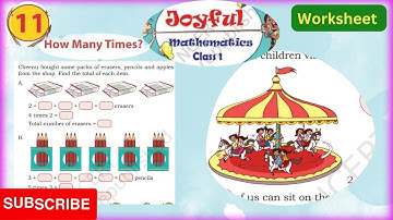 How Many Times ? || Chapter-11|Class 1|Worksheet |JOYFUL MATHEMATICS| New NCERT #ncertsolutions