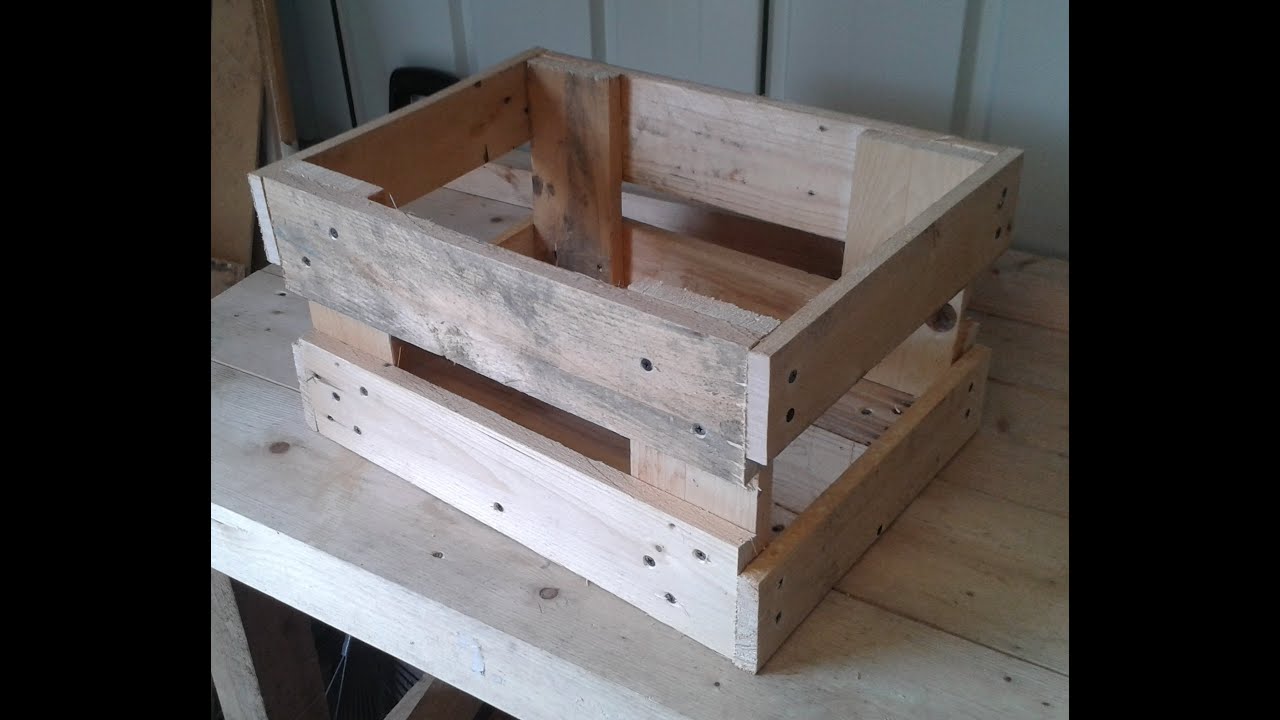 How To Make a useful Storage crate out of an old wood
