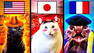 Meme Cats: Different Countries