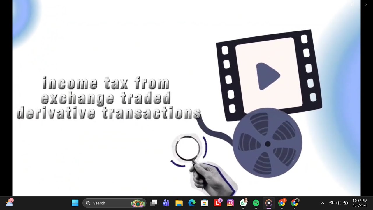 Income Tax From Exchange Traded Derivative Transactions