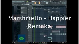 Marshmello ft. Bastille - Happier (FL Studio 99% Remake) + Free FLP