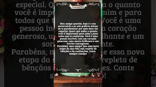 Mensagem de aniversário para um amigo #mensagemdeaniversário #parabéns #felizaniversário