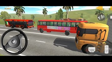 Old model Tata bus driving experience simulator 3d mobile game||Indian sleeper bus robotic update