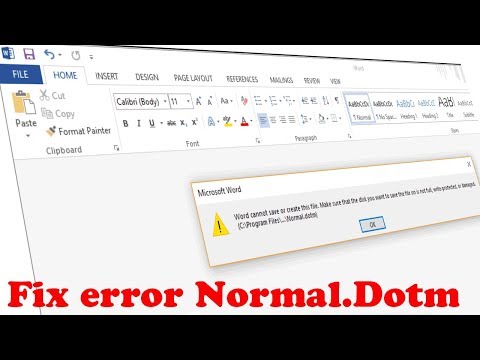 Normal.dot file microsoft word never saves 2018 mac version