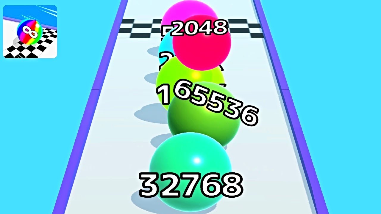 Ball Run Infinity Number Up To (128M, 256M, 512M, 1024M) ! All Levels ...