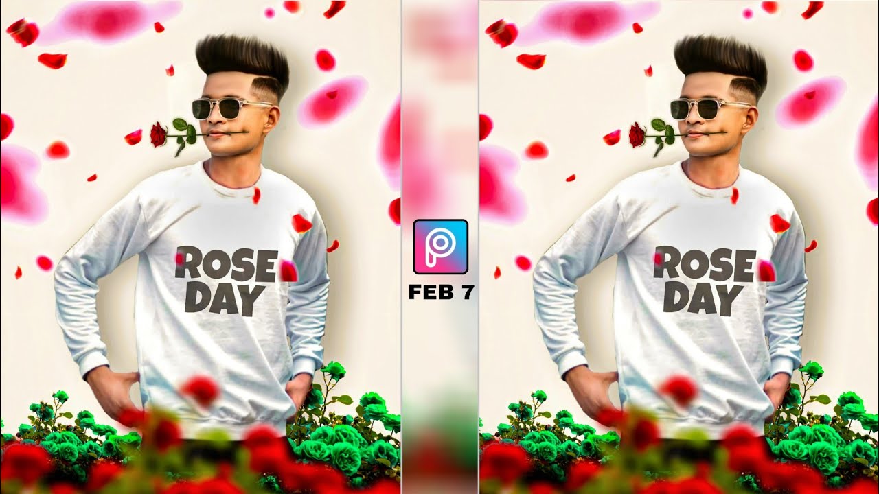 Rose Day🌹 - Picsart Rose day Photo editing | Feb7 | Valentines day photo editing - Xyaa Edits❤