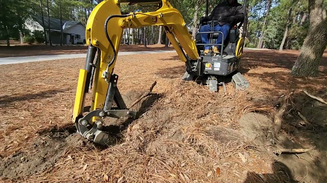 New CAT E17c stump removal 