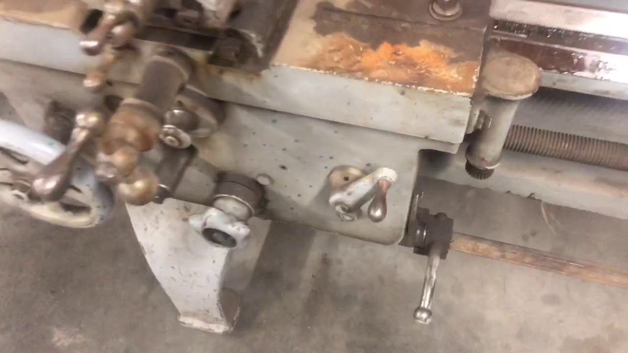 a look at the Cisco metal lathe before the first running YouTube