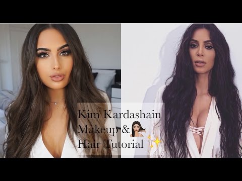 Kim Kardashian MAKEUP & HAIR Tutorial