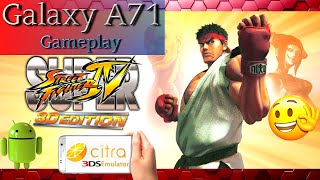 Super Street Fighter 4 : Teste, no 📲 Galaxy A71, Citra 3DS emulador, 🎮Gameplay ! screenshot 2