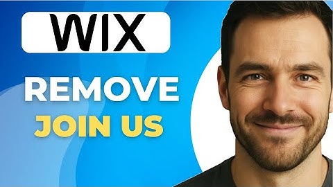 How to Remove Join Us from Wix App