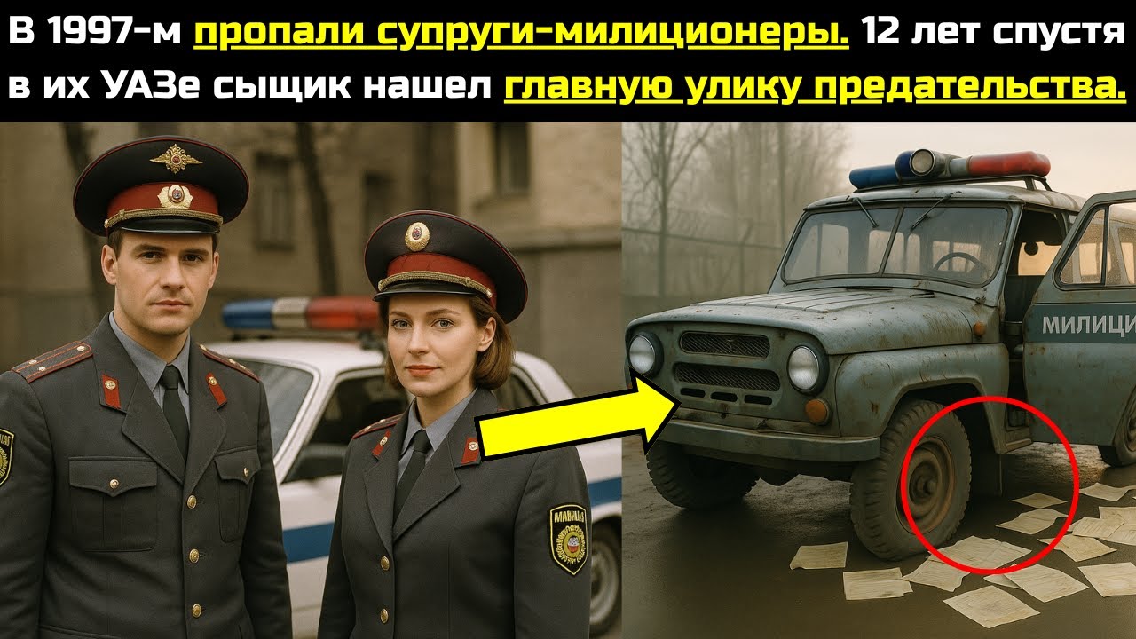 В 1997-м пропали супруги-милиционеры.12 лет спустя в их УАЗе сыщик нашел главную улику предательства