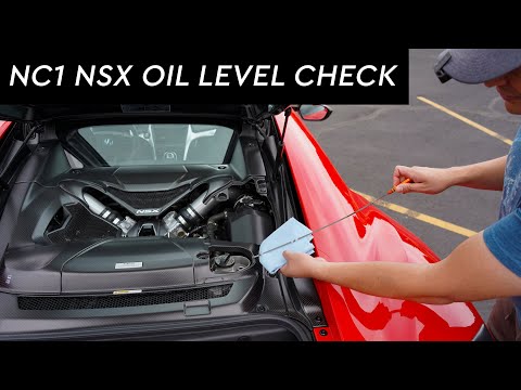 NC1 Acura NSX Oil Level Check Procedure (2017-2022) #nc1nsx