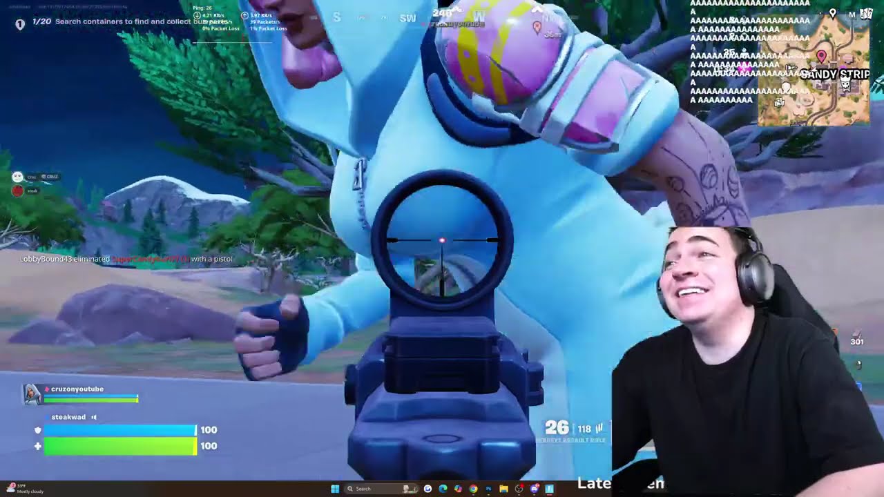 playing FORTNITE for the first time..