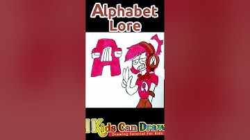Vẽ Alphabet Lore A 🅰️🌈 | How To Draw Alphabet Lore A 🅰️🌈 #shorts