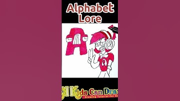 Vẽ Alphabet Lore A 🅰️🌈 | How To Draw Alphabet Lore A 🅰️🌈 #shorts