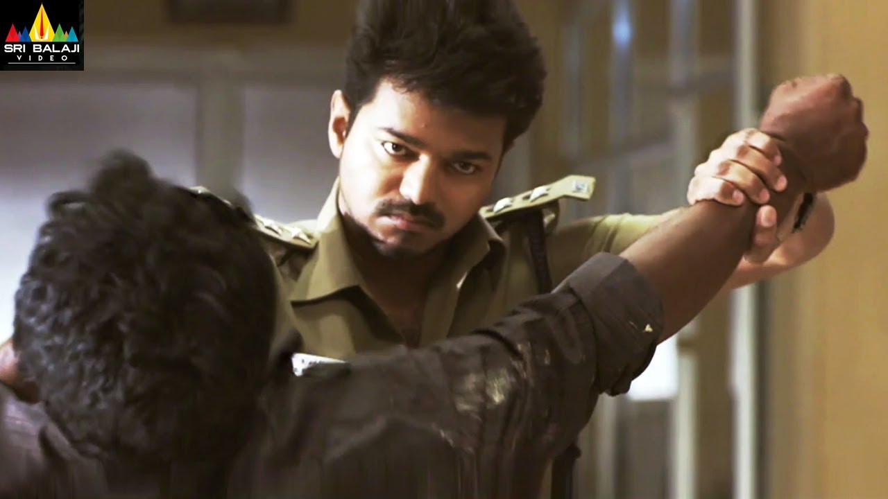 Jilla Movie Vijay Powerful fight in Police Station | Kajal ...