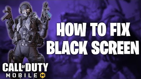 HOW TO FIX BLACK SCREEN | COD MOBILE | 2021 [Nikto COD]