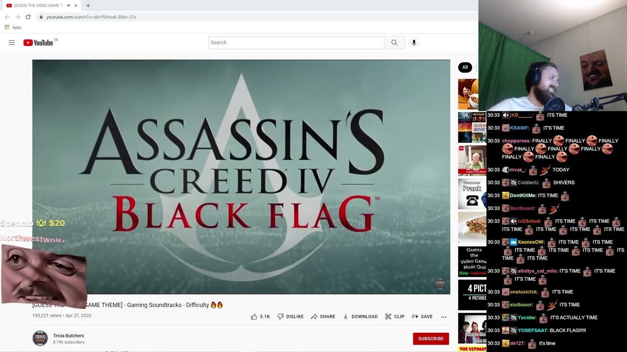 Forsen reacts to [GUESS THE VIDEO GAME THEME] - Gaming Soundtracks - Difficulty 🔥🔥