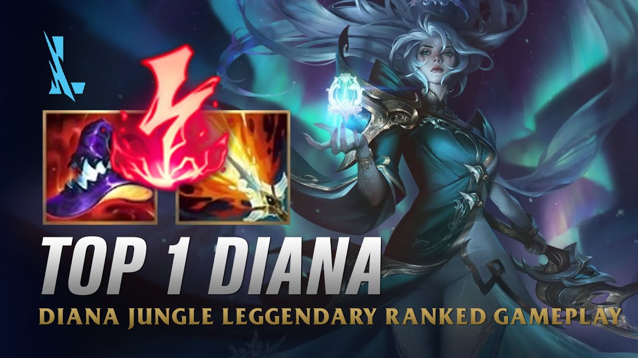 Wild Rift DIANA - TOP 1 Winterblessed Diana S15 Ranked Gameplay + Build