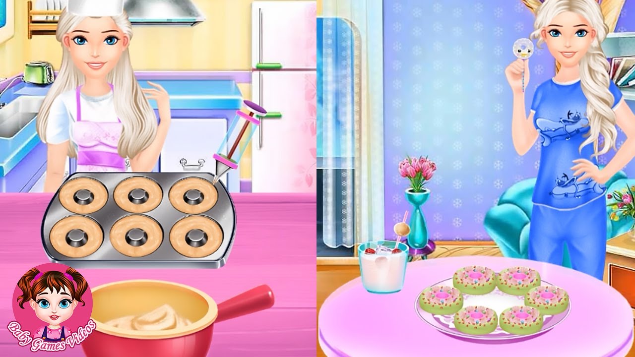 Yummy Rainbow Donuts Cooking - Cooking Games - Baby Games Videos - YouTube