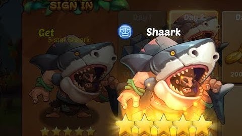 Flint Adventure - Day 2 Gameplay - Free 5 Star Hero Shaark