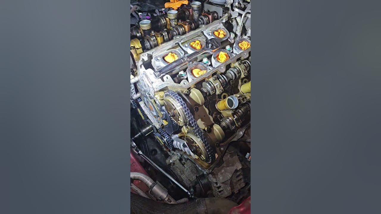 2010 cadillac srx 3 0 timing chain marks replacement youtube