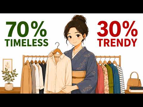 The Japanese 70/30 Rule for Clothing — The Secret to Looking Luxurious Without Buying Trends