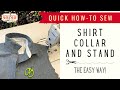 How to Sew a Collar and Collar Stand Easily by  Sew Sew Live