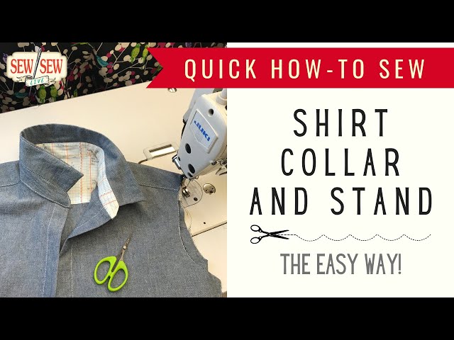 How to Sew a Collar and Collar Stand Easily by Sew Sew Live 