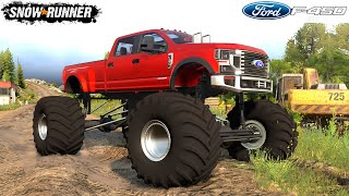 SnowRunner - FORD F-450 Monster Truck Off-road Driving