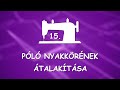 15 Póló nyakkörének átalakítása