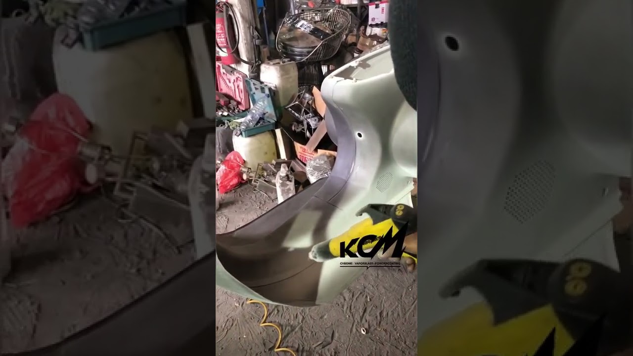 Proses Powdercoating Body Vespa Corsa Racing Di Bali