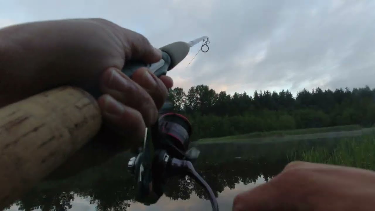Fishing rainbow trout with bombarda float and fly. Non-stop actions!