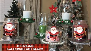 Dollar Tree DIY || Glam Candle Holders || Last Minute Gift Ideas