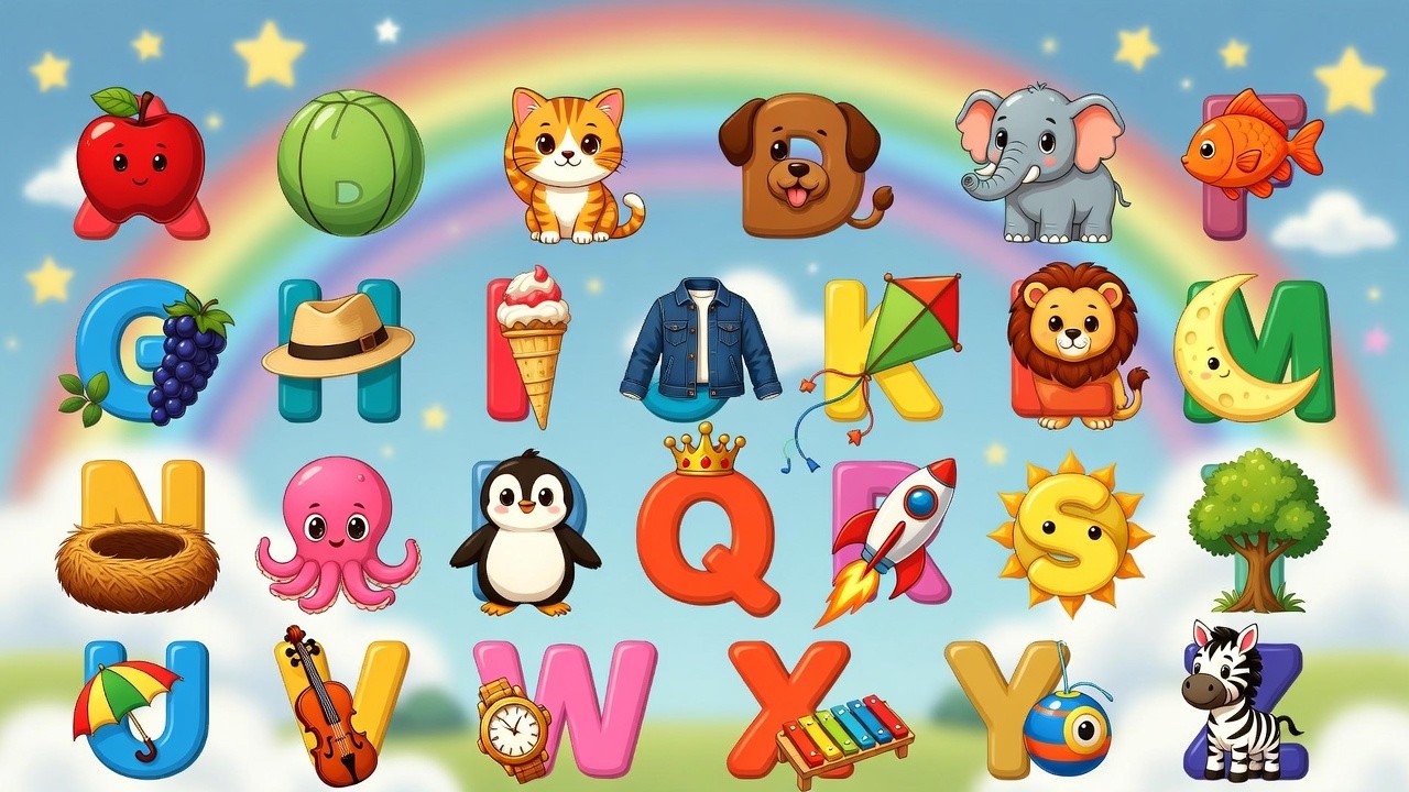 A to Z Alphabet Learning for Kids | ABC Letters Song | Learn ABCD for ...