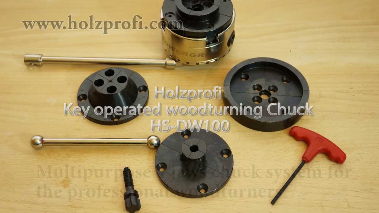 Woodturning accessories Key operated woodturning 4 jaws chuck system