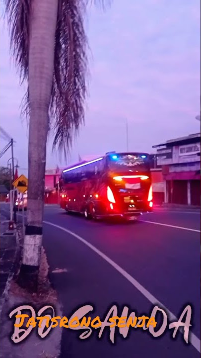 Waktu senja hari di sudut kota jatisrono