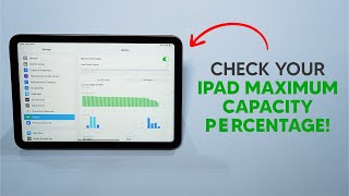 (2024) How to Check ANY iPad Battery Health!