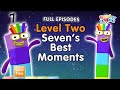 ​@Numberblocks- #Stayathome | Level Two | FULL EPISODES | All the Best Seven Moments!