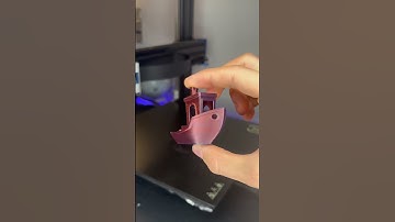 Impression 3D Benchy bicolore bleu/rouge #short #impression3d #viral #3d #illusion #new #timelapse