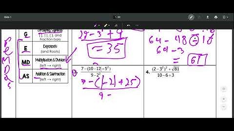 Unit 1 Section 2 Order of Operations
