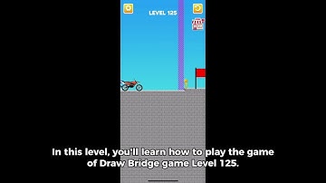 Draw Bridge Puzzle game play level 125🚘