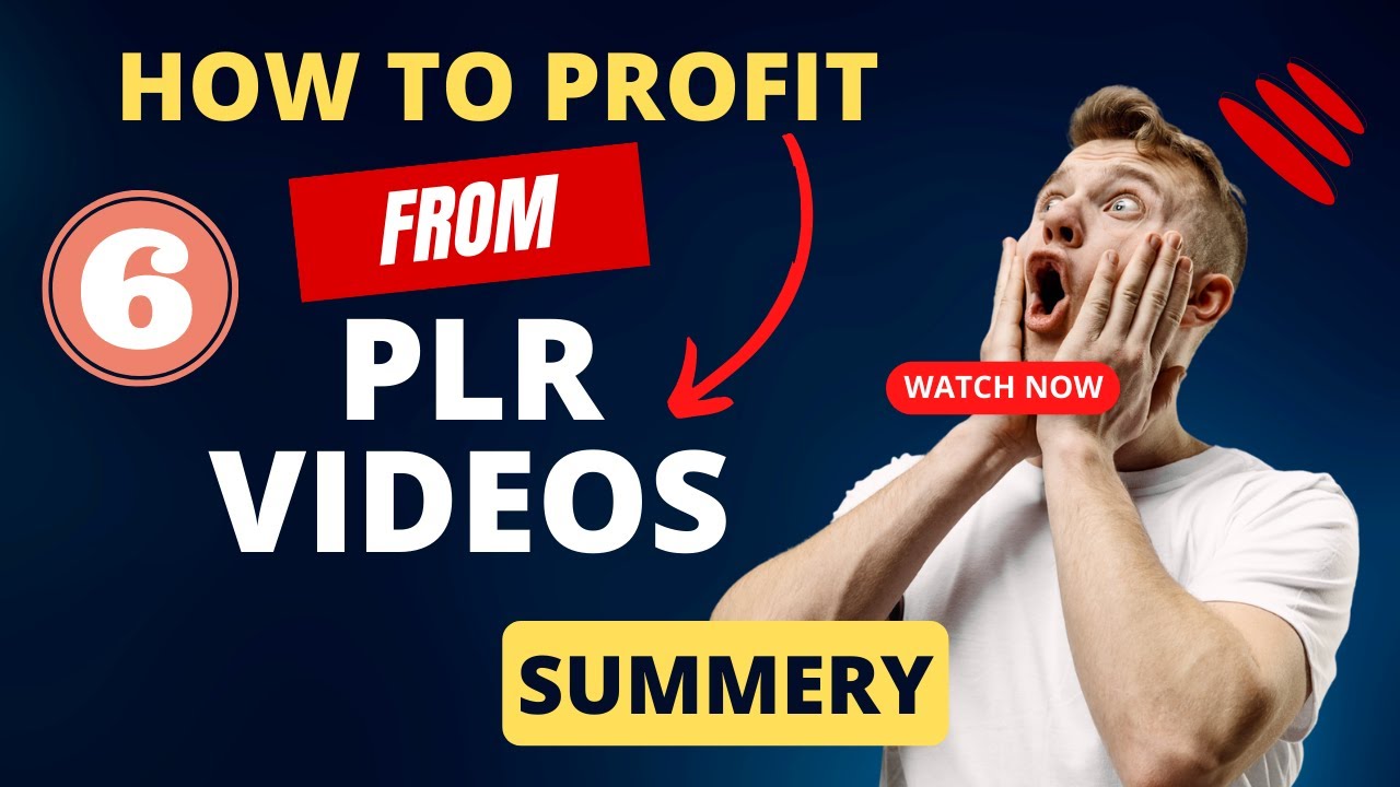 How to profit from PLR Videos - Conclusion - YouTube