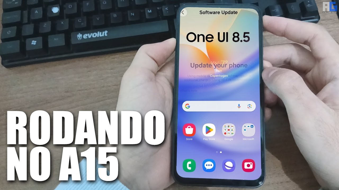 VEM VER!! GALAXY A15 RODANDO ONE UI 8.5 BASEADA NO ANDROID 16