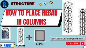 How To Place Rebar in column in Revit Tutorial #AECCad